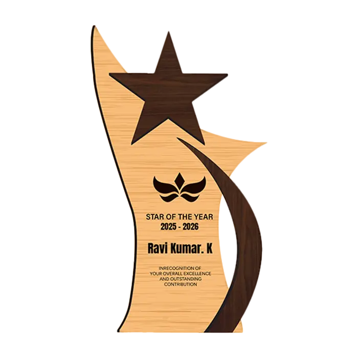 MDF Award Momento